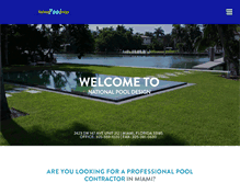 Tablet Screenshot of nationalpooldesign.com
